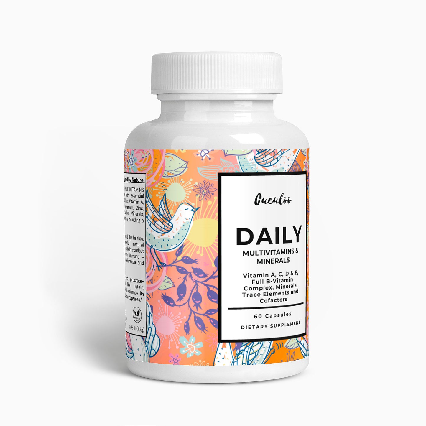 DAILY MULTIVITAMIN & MINERAL - 100 % Natural - 60 Capsules
