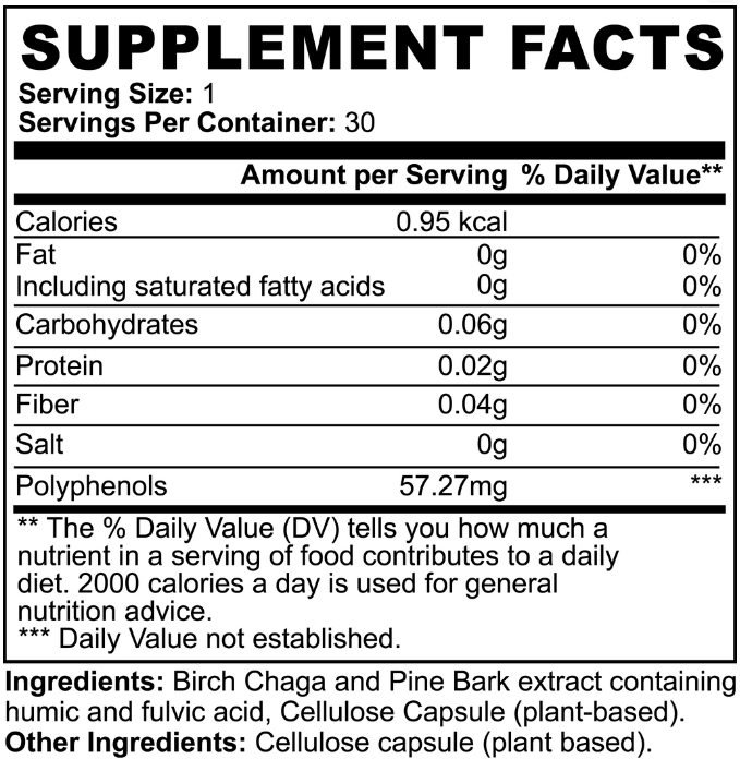 GUT HEALTH with Fulvic Acid - 100 % Natural - 30 Capsules