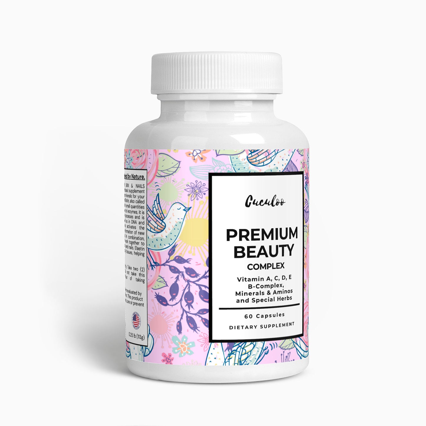 PREMIUM BEAUTY COMPLEX - Essential Vitamins, Minerals & Herbs - 60 Capsules