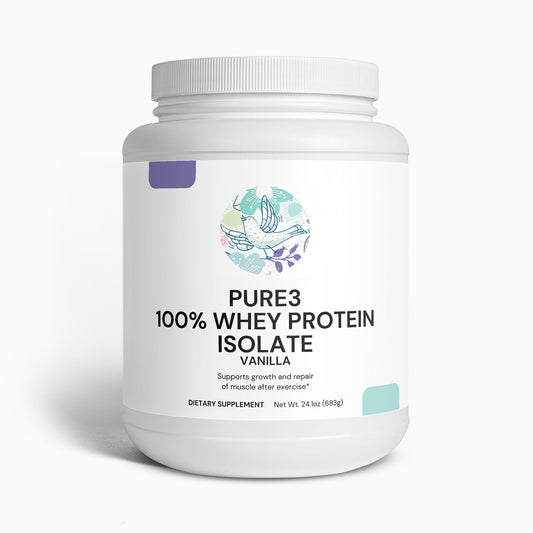 Pure3 100% Whey Protein Isolate (Vanilla)