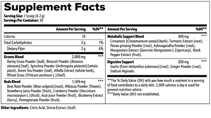 GREENS POWDER - Superfood - 100 % Natural